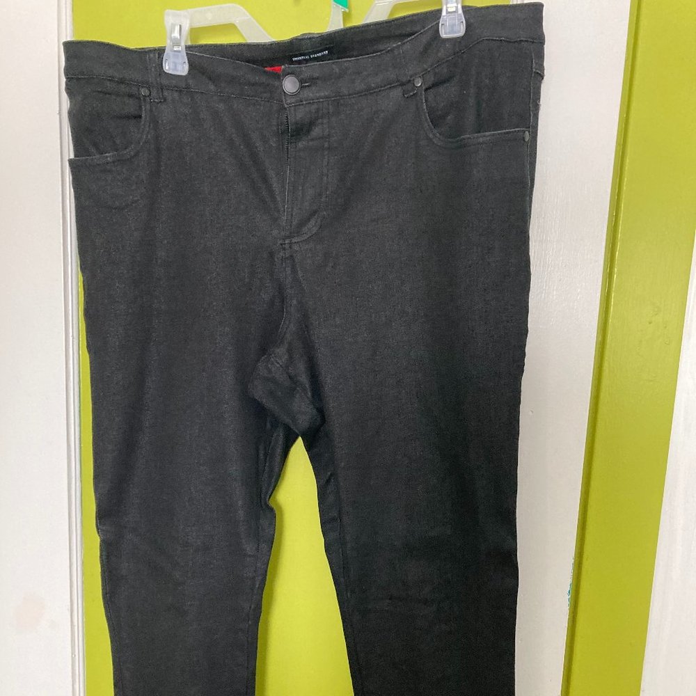 Universal Standard Ankle Zip Resin Jeans Size 16